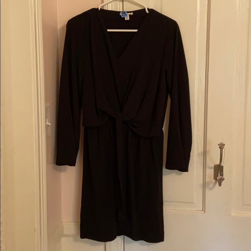 Topshop Black Long Sleeve Dress
